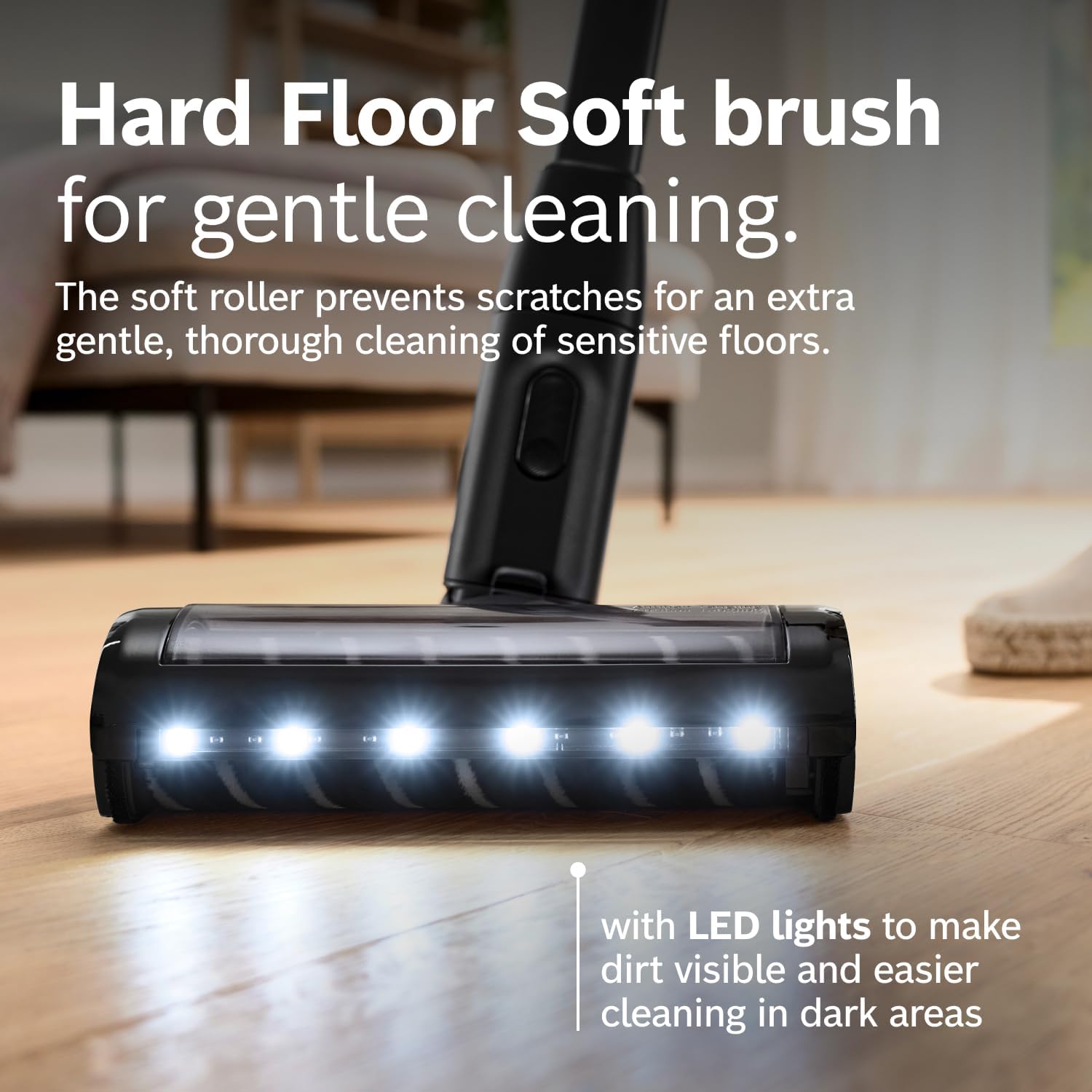 Bosch Unlimited 10 Cordless Stick Vacuum Cleaner - Up to 80 Min Battery, Fast Charger, Pet Hair, Hard Floors and Carpets, HEPA Filter, MicroClean Brush, Bendable Tube, 6 Accessories, Black