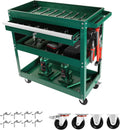 3 Tier Rolling Tool Cart, Heavy Duty Utility Cart Tool Organizer with Storage Drawer, Industrial Commercial Service Tool Cart for Mechanics, Garage, Warehouse & Repair Shop