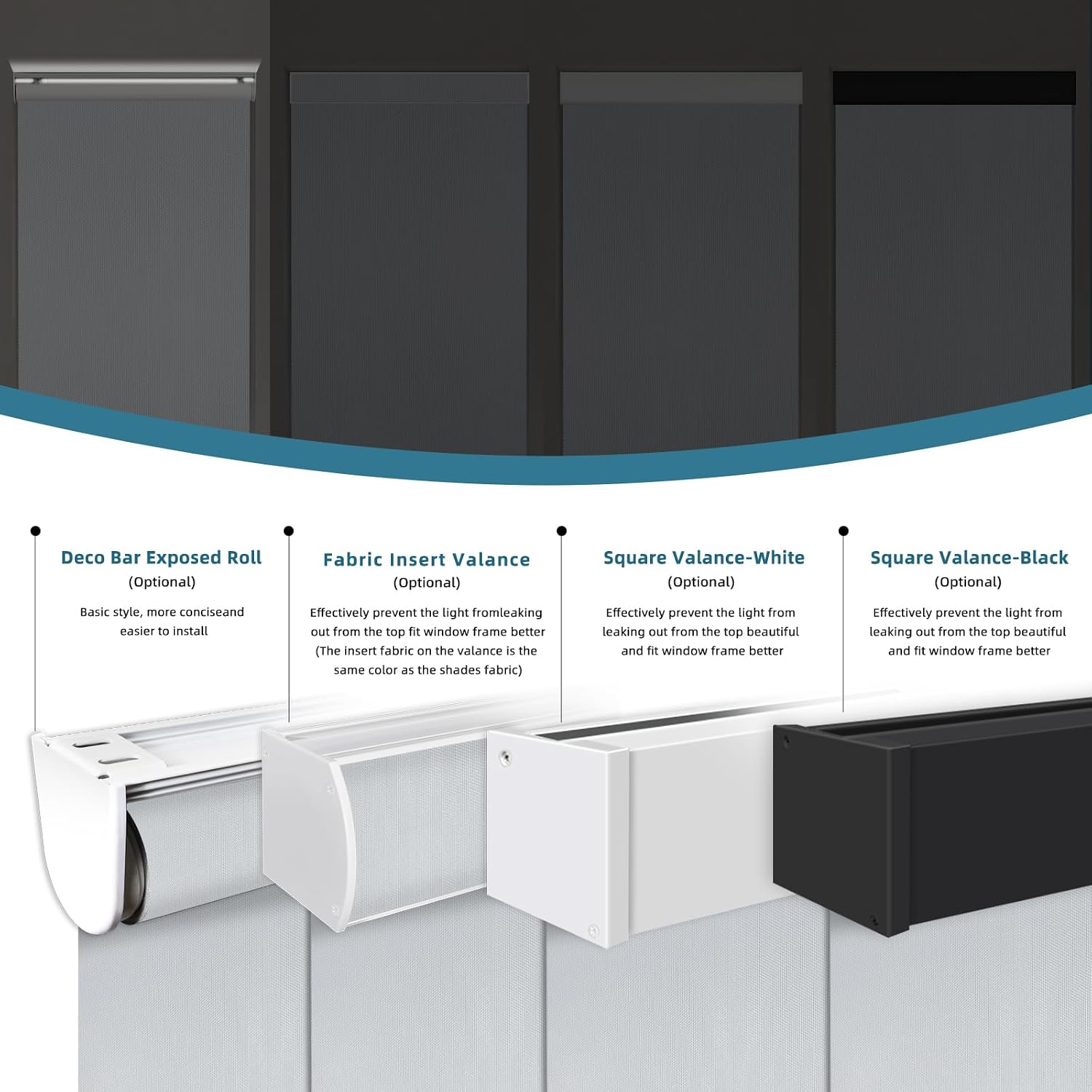 Motorized Shades,Smart Blinds with Remote,100% Blackout Roller Blinds,Work with Google Assistant,Homekit,Automatic Shades,Custom Widths from 16' to 110',Vinyl Light Grey