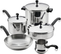 Farberware Classic Series Anniversary Edition Cookware Set, 8-Piece, Stainless Steel Pot and Pan Set