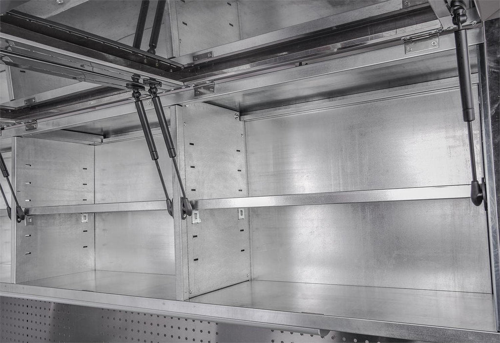 JEGS 72 in. Rolling Tool Cabinet/Toolbox. 11-Drawer with Upper Storage [Stainless Steel]