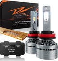LUXSTER | Dracarys 100000LM H11 H9 LED Bulbs with Vapor Chamber Cooling, 55W/85W Dual Power Mode, CANBUS Ready, H8 H16 Fog Lights, 6500K Xenon White, 2 Pack