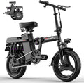 Electric Bike for Adults,14' Folding Adult E Bike with 650W Peak Motor,25 mph,30 Miles Range, 8-Point Suspension & Disc Brake,Commuter Electric Bicycle,UL2849 E Bike