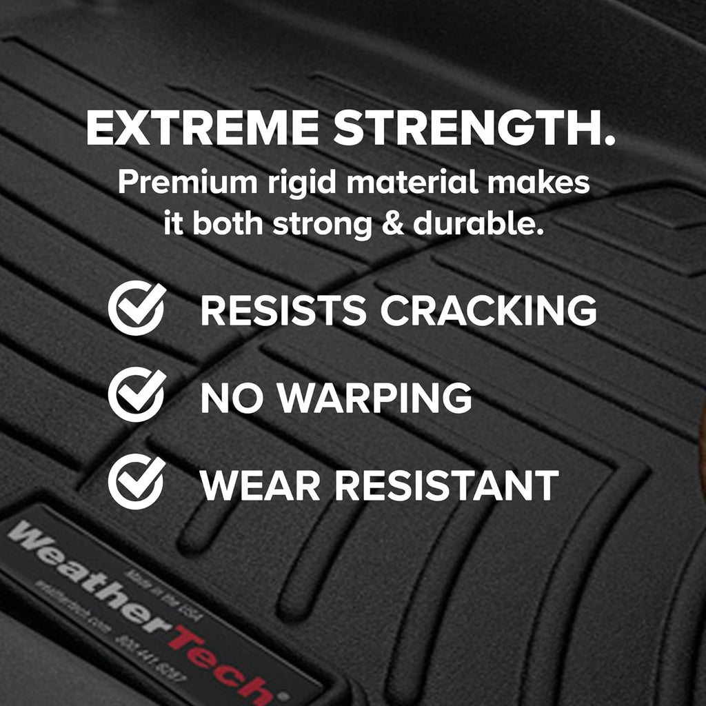WeatherTech Custom Fit FloorLiners for Ford Maverick Hybrid - 1st & 2nd Row (471745-1-2), Cocoa