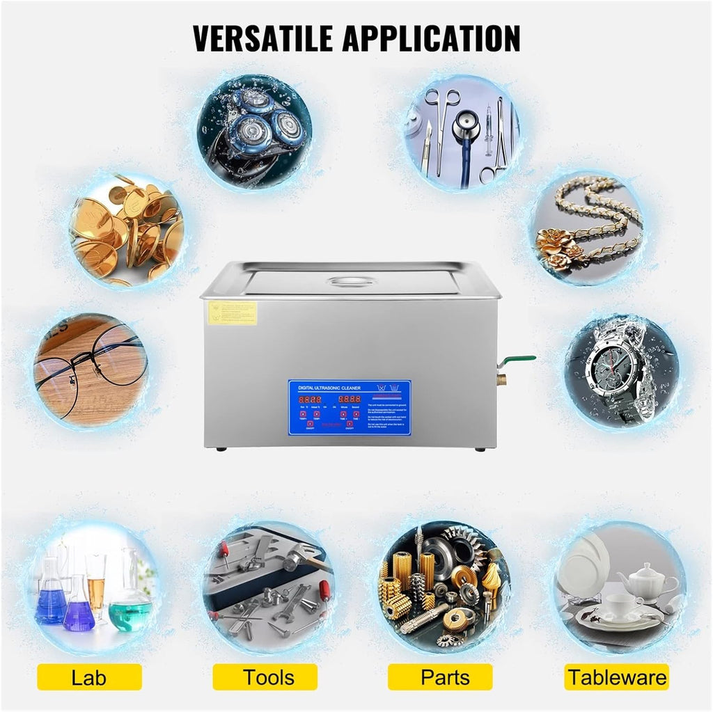 1.3L 2L 3L 6L 10L 15L 22L 30L Ultrasonic Cleaner Lave-Dishes Portable Washing Machine Diswasher Ultrasound Home Appliances Durability, Efficience(2L)