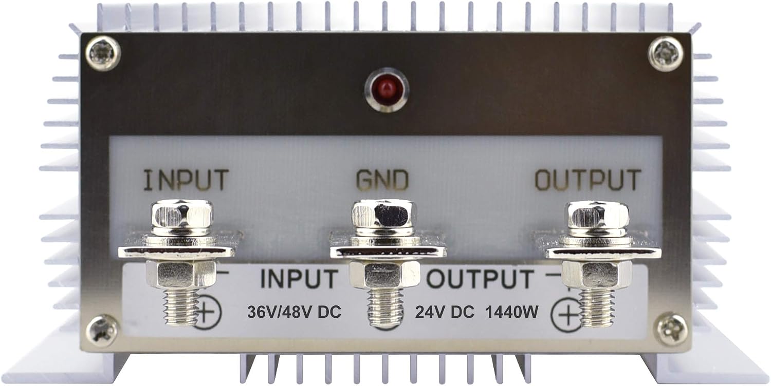 36V/48V to 24V DC/DC Buck Converter, 60A, 1440W, Waterproof
