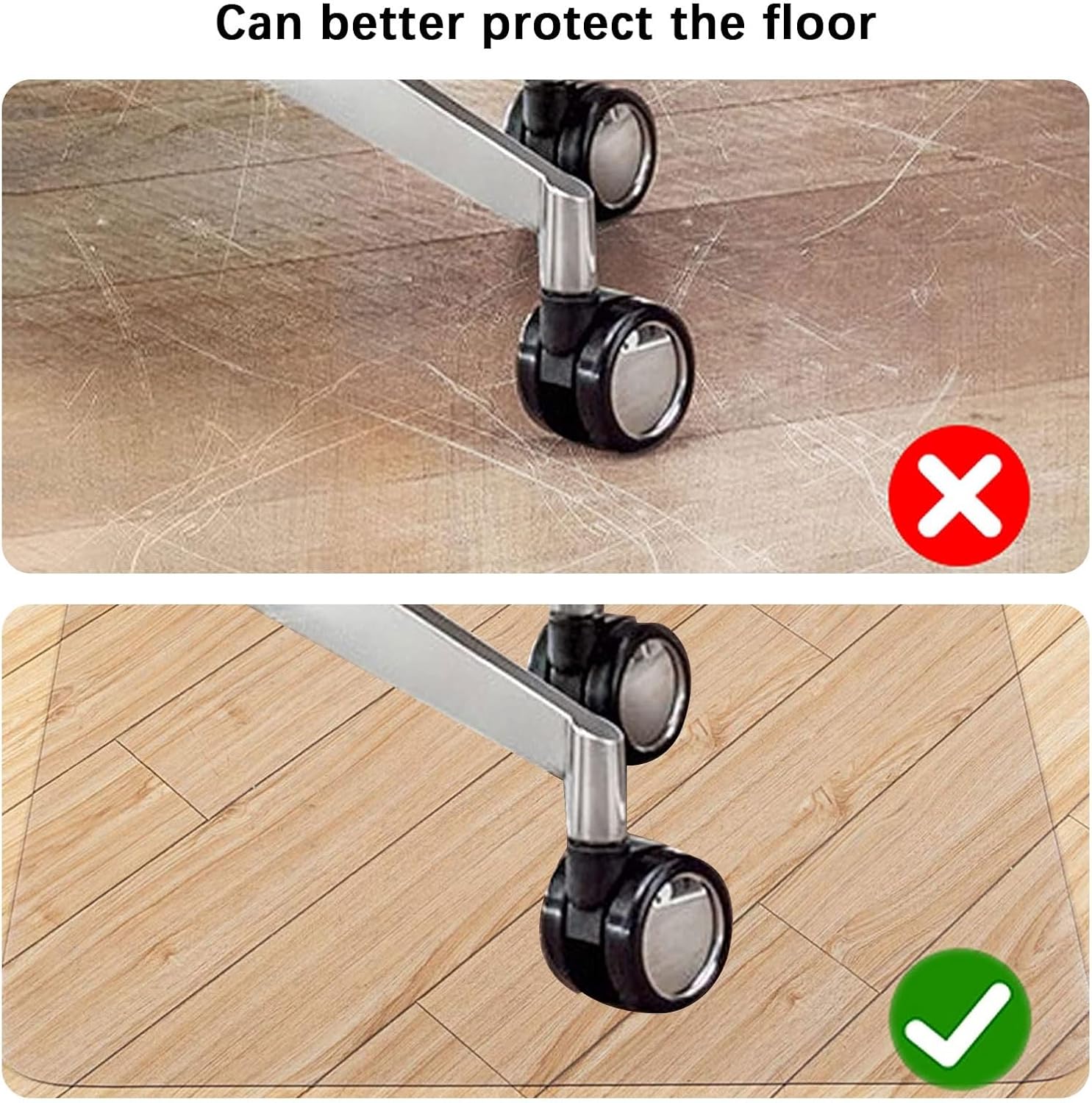 Drsyffsup Clear PVC Plastic Mat for Furniture Wooden Floor Protector, HD Transparent Desk Pad 2mm Thick Office Chair Mats Carpet Protector Pads, Multi-Purpose (Size : 120x600cm-1)