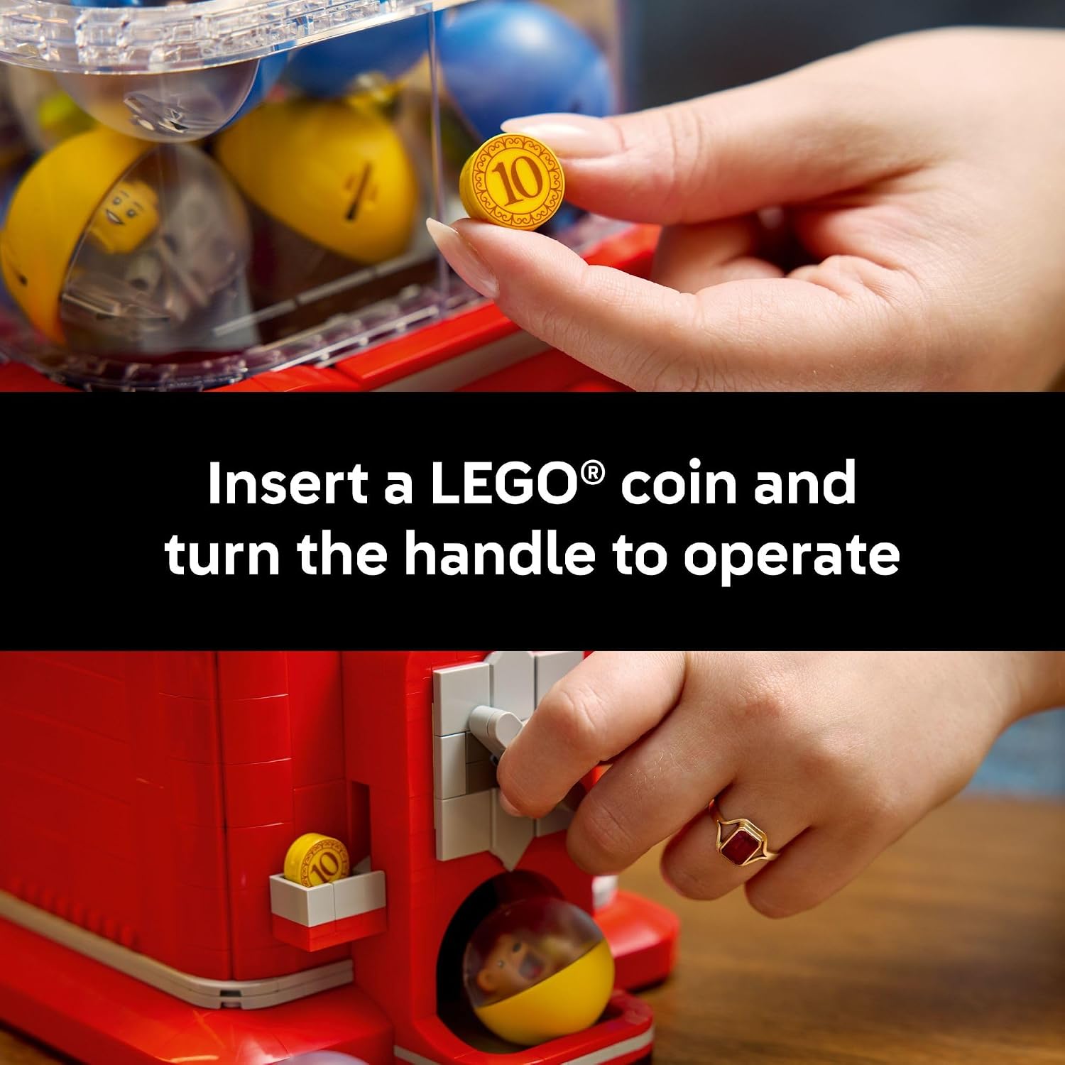 LEGO Ideas Minifigure Vending Machine Building Set for Adults - Creative Office Decor or Home Book Shelf Display - Capsule Dispensing Toy - Nostalgic Gift for Men and Women, 18+ - 21358