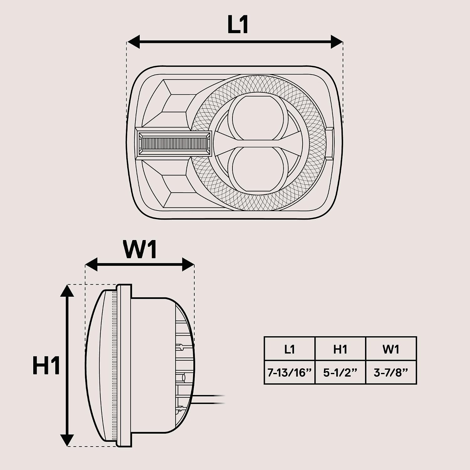 TRUE MODS 5x7 7x6 Inch H6054 Chrome LED HALO Headlights H4 Replacement For Jeep Wrangler YJ Cherokee XJ [DOT Approved] Honda Mazda Mercury Subaru Mitsubishi Renault Nissan D21 Freightliner Peterbilt