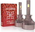 HIKARI WINGS H1 Fog Light, 80000LM Pure White 6000K LED Bulbs, Plug & Play IP68 Waterproof Pack of 2