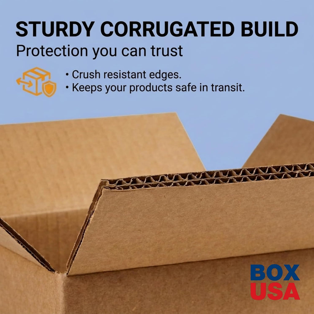 BOX USA Small Shipping Boxes 10'L x 8'W x 4'H (100-Pack) - Small Corrugated Cardboard Packaging Boxes for Shipping, Packing, Moving, and Storage at Home, Office, or Business