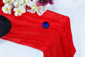 MDS Pack of 15 Wedding 12 x 108 inch Velvet Table Runner for Wedding Banquet Decor for Table Runners - Red