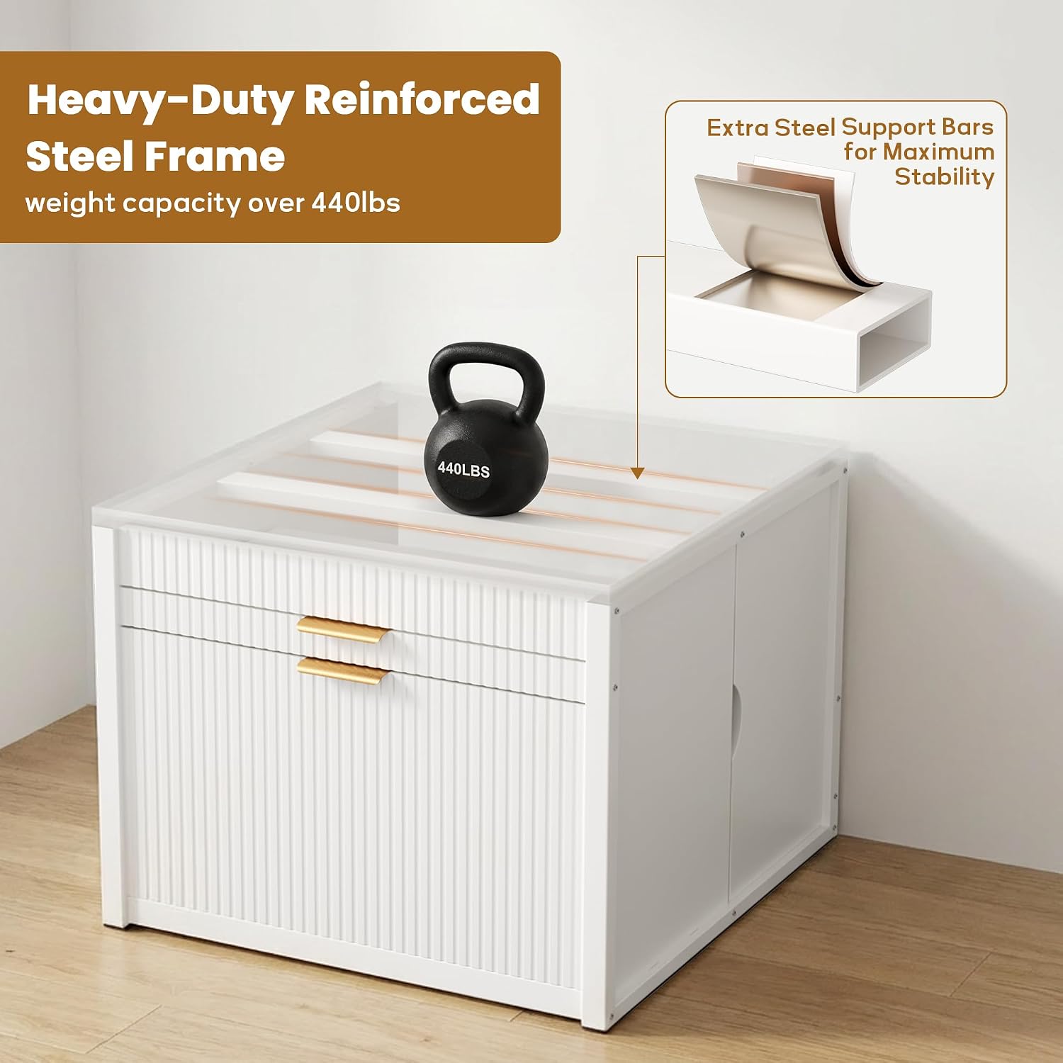 DTK Laundry Workstation Washer Dryer Pedestal with Pull-Out Laundry Basket Shelf,Washer and Dryer Stand with Storage Drawer,Waterproof Steel Top&Anti-Slip Base Fits Most Washing Machines and Dryers
