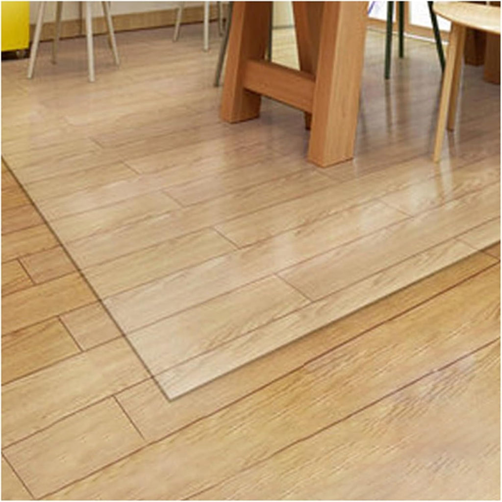 Dining Table/Office Chair Mat for Hardwood Floors, Vinyl Plastic Clear Carpet Protector, Furniture Pads Rectangular High Traffic Areas Hallway Rug (Color : Clear, Size : 1.2x1.6m(3.9x5.2ft))