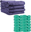 US Cargo Control 80 Inch X 72 Inch Mega Mover Moving Blankets And 30 Inch (60 Inch Fully Stretched) Moving Bands - Durable Protection During A Move Or While In Storage – 4 Blankets, 12 Rubber Bands