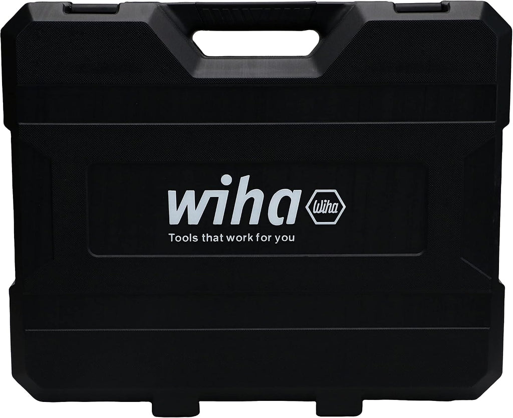 Wiha 91890 26-Piece Insulated EV & Hybrid Tool Set, 1000V VDE Rated, Sockets, Ratchets, Pliers, Screwdrivers