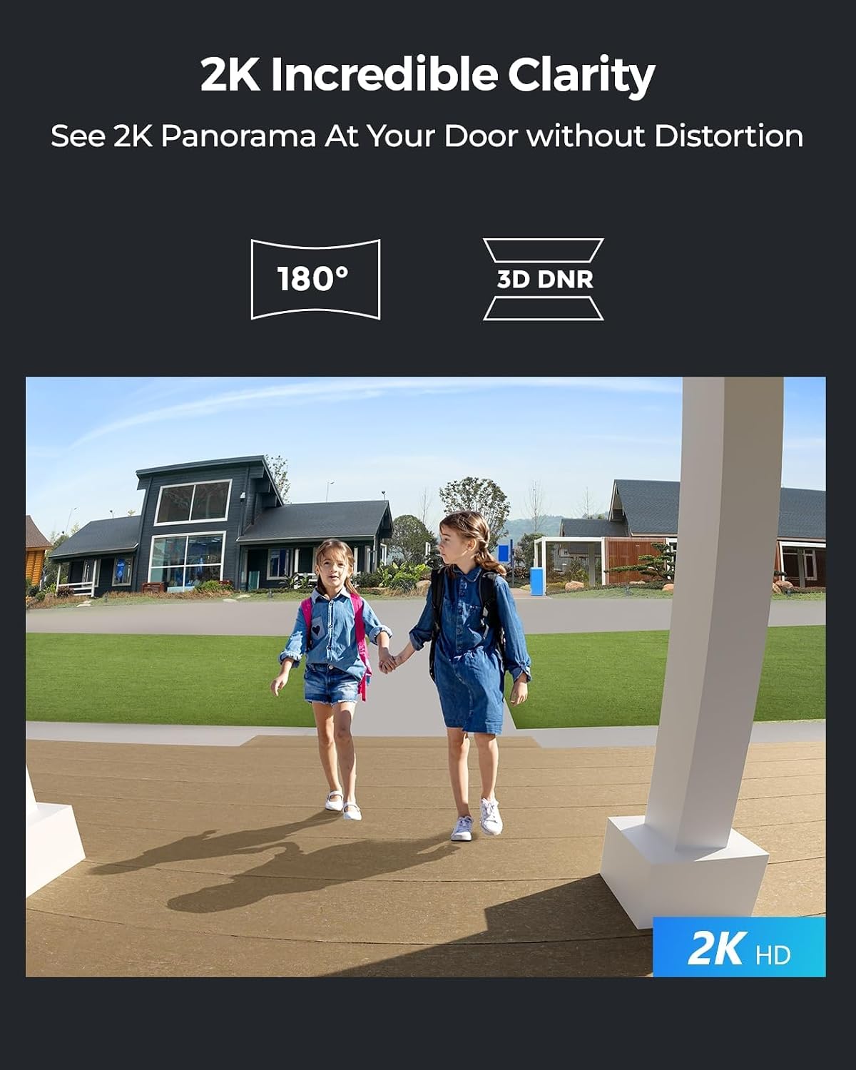 REOLINK Doorbell Camera Bundle 5MP Indoor Camera E1 Zoom,Remote Control in One App, No Subscription Fee, Local Storage, Works w/Goodle Assistant