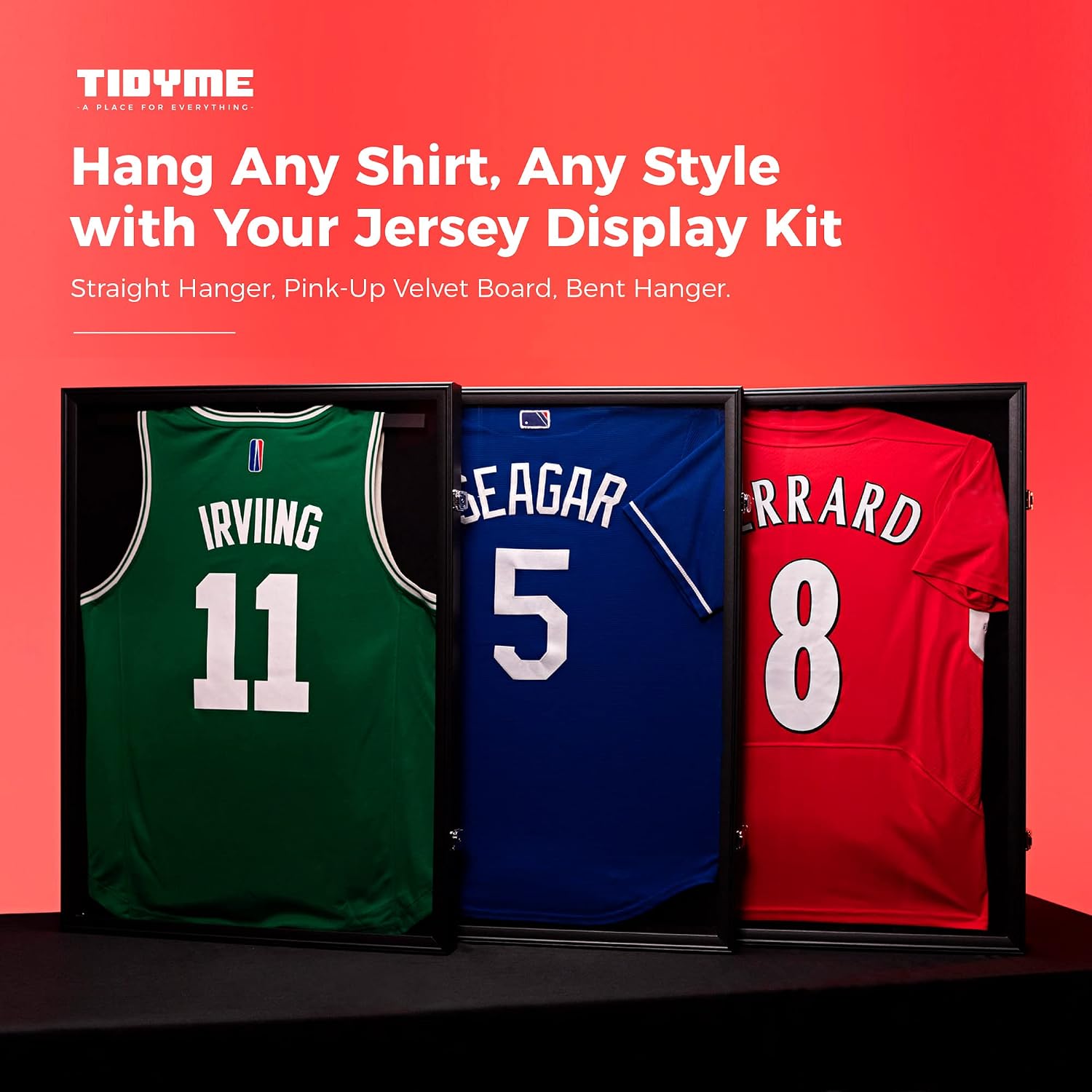 2-Pack Jersey Frame Display Cases – Sports Jersey Display Frames with 98% UV Protection for Football, Baseball, Basketball, Hockey, Soccer, Uniform & T-Shirt – Lockable & Durable Frames