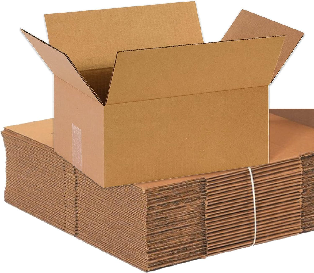 BOX USA Shipping Boxes Medium 14'L x 10'W x 6'H, 100-Pack | Corrugated Cardboard Box for Packing, Moving and Storage
