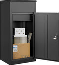 Large Package Delivery Box for Outside with Combination Lock,Parcel Drop Boxes Secure Storage, Anti-Theft Steel Parcel Box, Package Delivery Boxs for Home,Porch, Fence,Curbside (41.3'H)