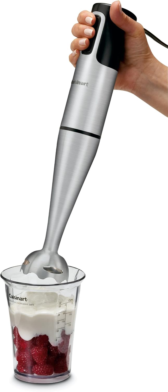 Cuisinart CSB-77 Smart Stick Hand Blender with Whisk and Chopper Attachments