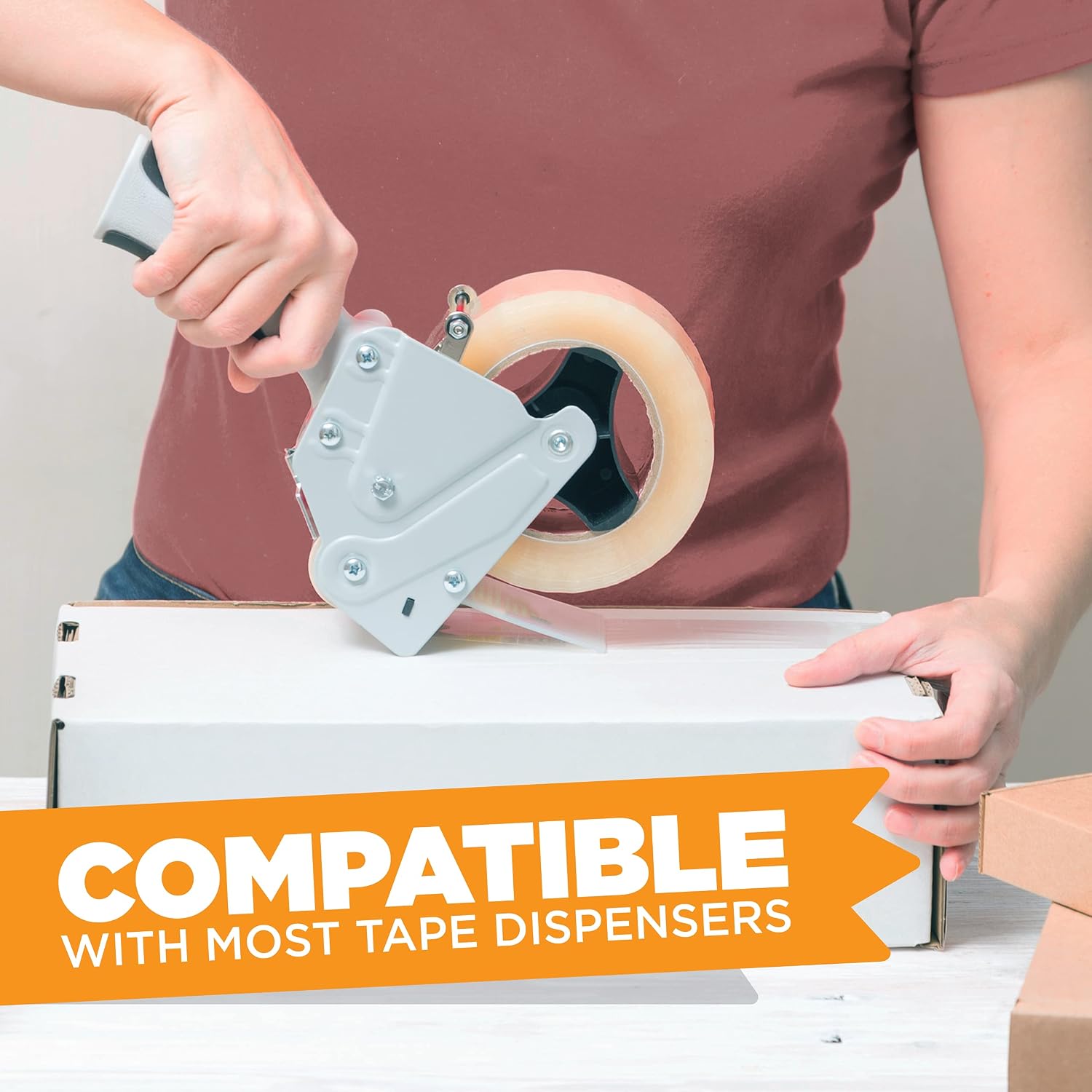 Tape King Clear Packing Tape | 110 Yards Per Roll (36 Rolls) | 1.88 Inch Wide Heavy Duty Packing Tape 2.7mil Strong Adhesive for Moving Boxes, Shipping Cartons, Office Use, Storage (3960 Yards)