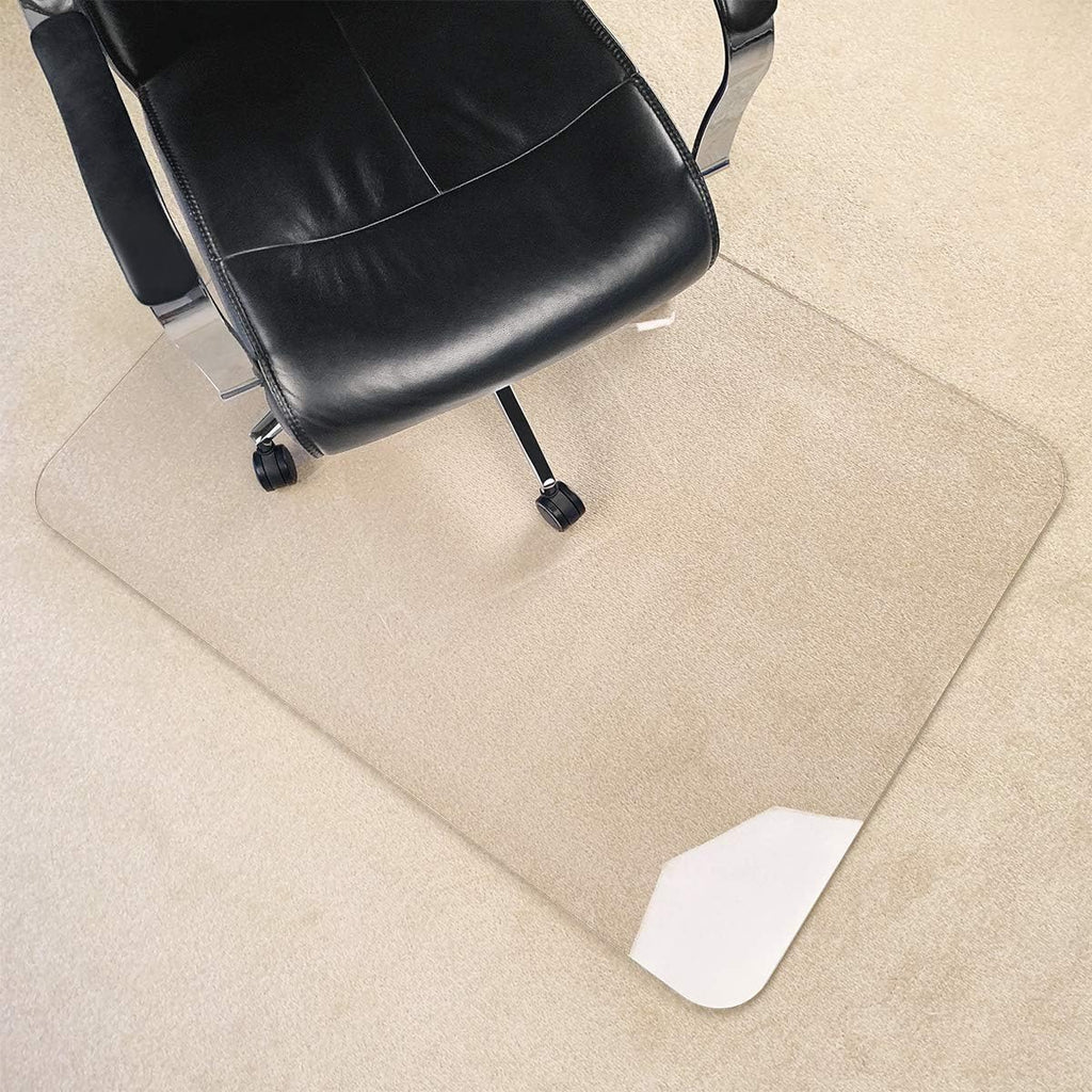 2Pack Crystal Clear 1/5' Thick 47' x 35' Heavy Duty Hard Chair Mat, Can be Used on Carpet or Hard Floor