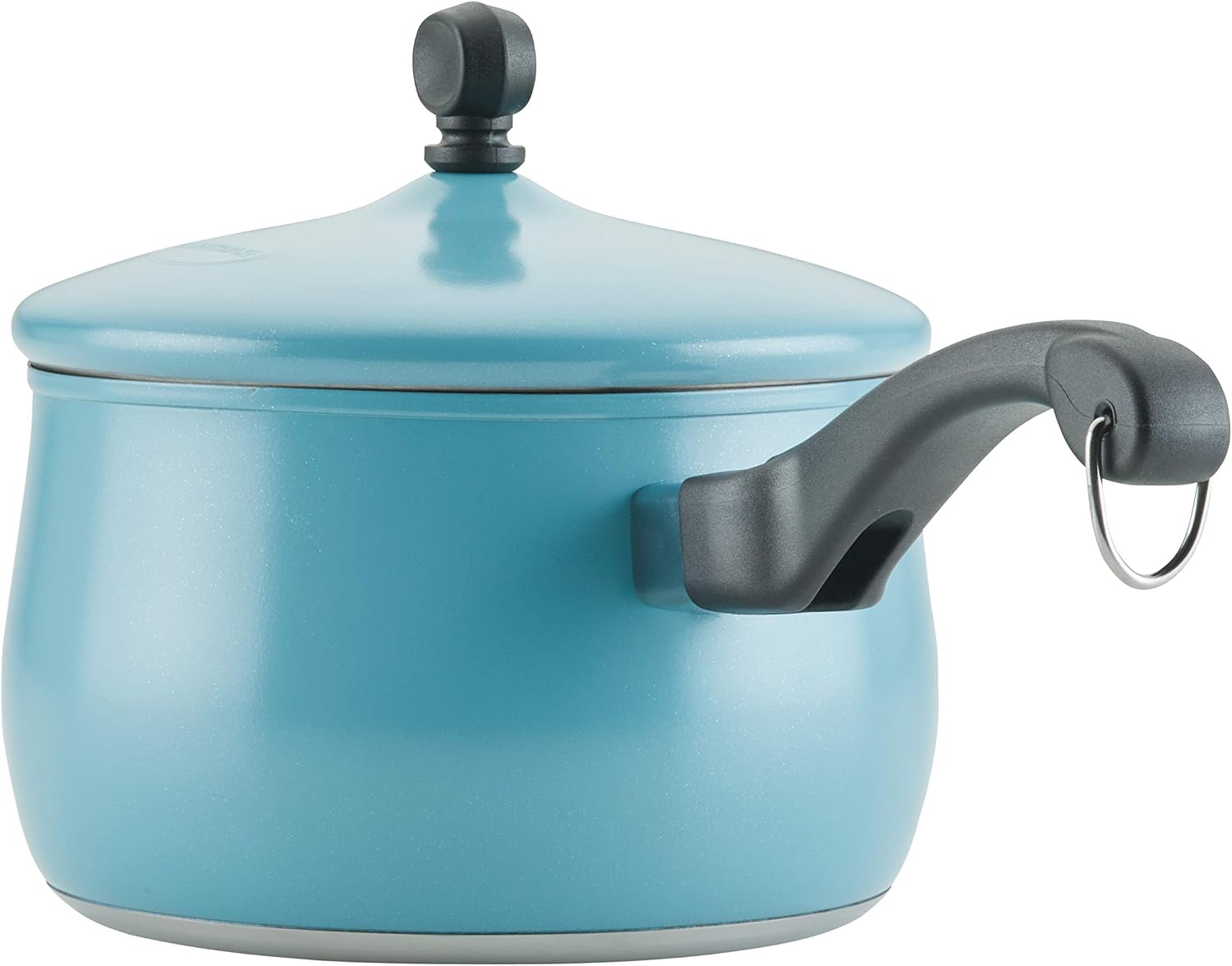 Farberware 120 Limited Edition Stainless Steel Cookware Pots and Pans Set with Prestige Kitchen Tools, 10 Piece, Aqua Blue