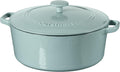 Cuisinart Chef's Classic Enameled Cast Iron Dutch Oven with Lid, Porcelain Enameled Interior, Oven Safe, Induction Compatible, 7-Quart, Round, Light Blue