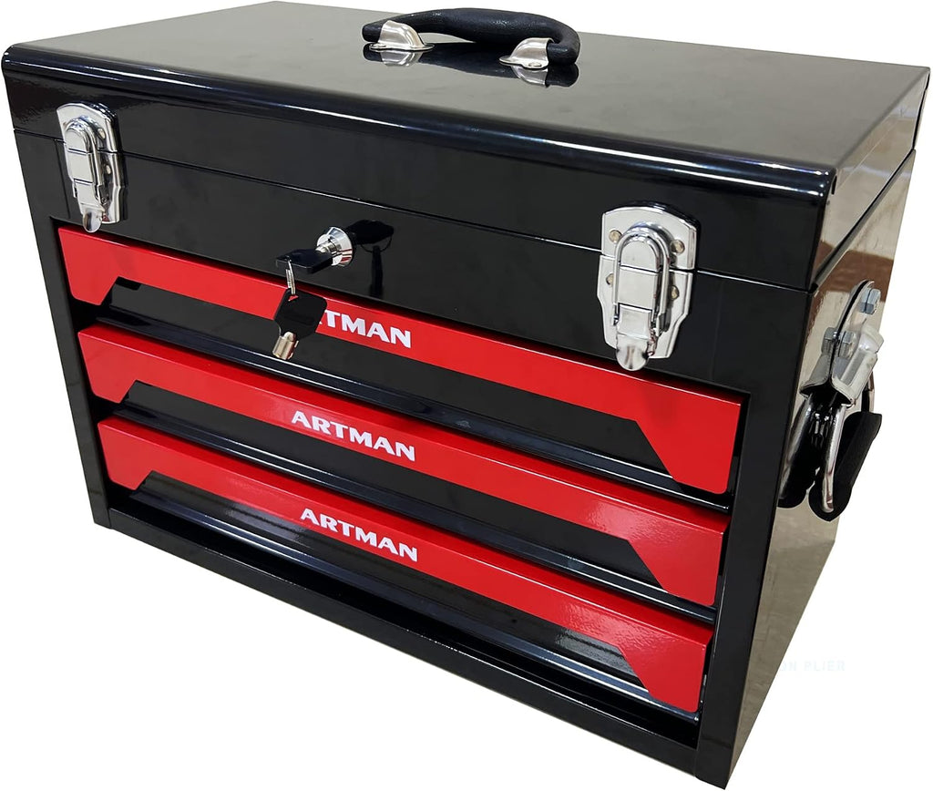 tool box with tools, tool set mechanics kit, 439 piece tool set, socket wrench set, mechanic tool set, heavy duty tool box, home tool kit, automotive tools, DIY tool set (439pcs-red)