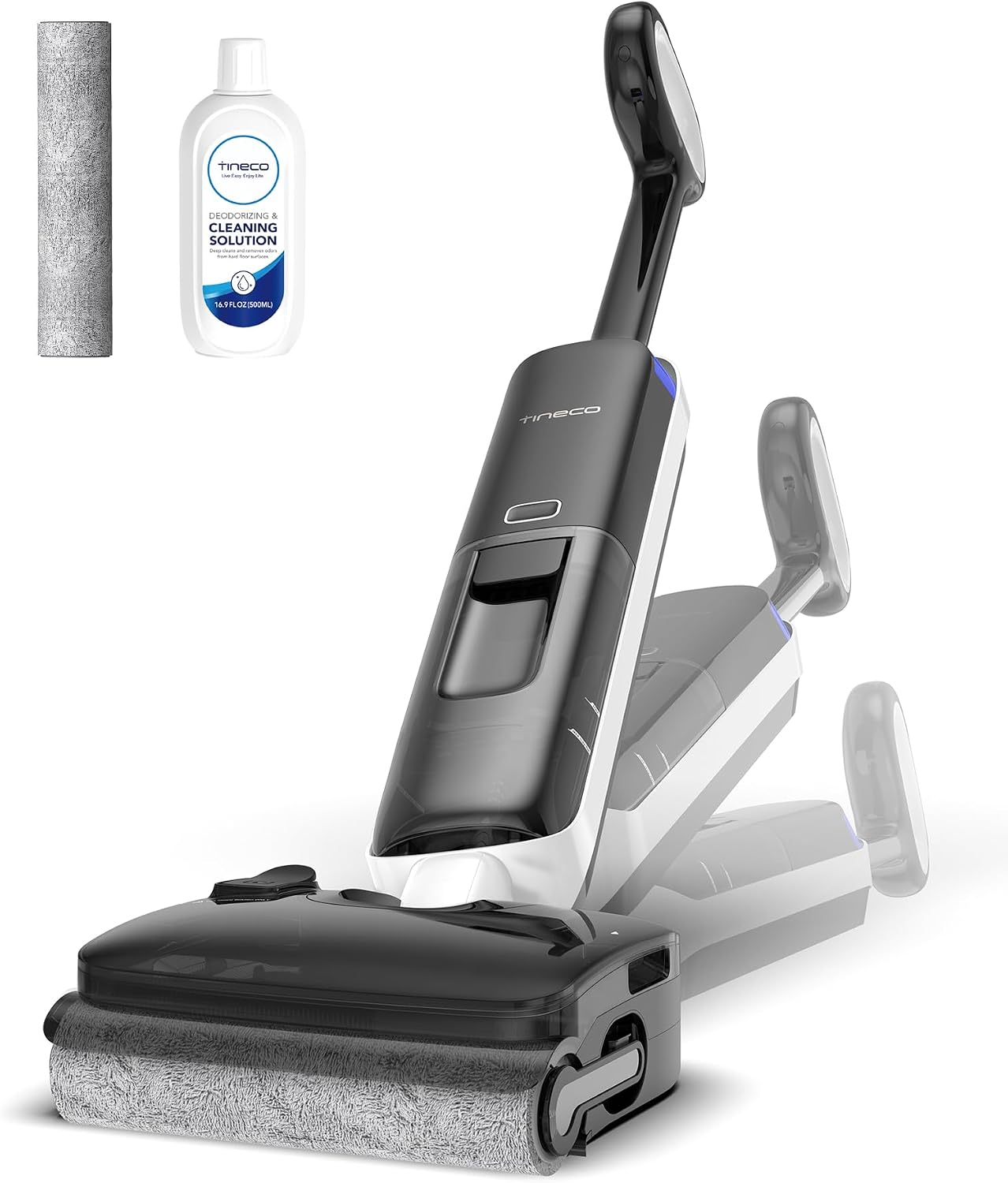 Tineco Floor ONE S6 Master Wet Dry Vacuum Cleaner, 20kPa Suction Vacuum Mop with Dual-Edge Cleaning, 45 Min Runtime (Quite Mode), 185°F Flashdry, 4inch Ultra-Slim