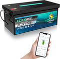 48V(51.2V) 100Ah Golf Cart Lithium LiFePO4 Battery with Bluetooth&APP, ECIENWELL 15000+ Deep Cycle Battery with 150A BMS, EV A+ Rated Cells Batteries for Golf Cart, Lawn Mower, Solar, RV