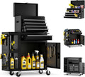 Metal Tool Chest, 5 Drawer Rolling Tool Chest with Wheels, Assembled Tool Storage Cabinet with Locking, Sliding Drawers & Detachable Top Tool Box, for Repair Room Warehouse Garage Workshop