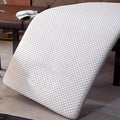Thicken Topper for Massage Bed 7Cm Spa Massage Table Pad with Elastic Band Beauty Salon Bed Pad Non-Slip Lash Bed Cushion for Beauty and Massage Round Trapezoid Head,White/b(s),70 * 190cm(N)