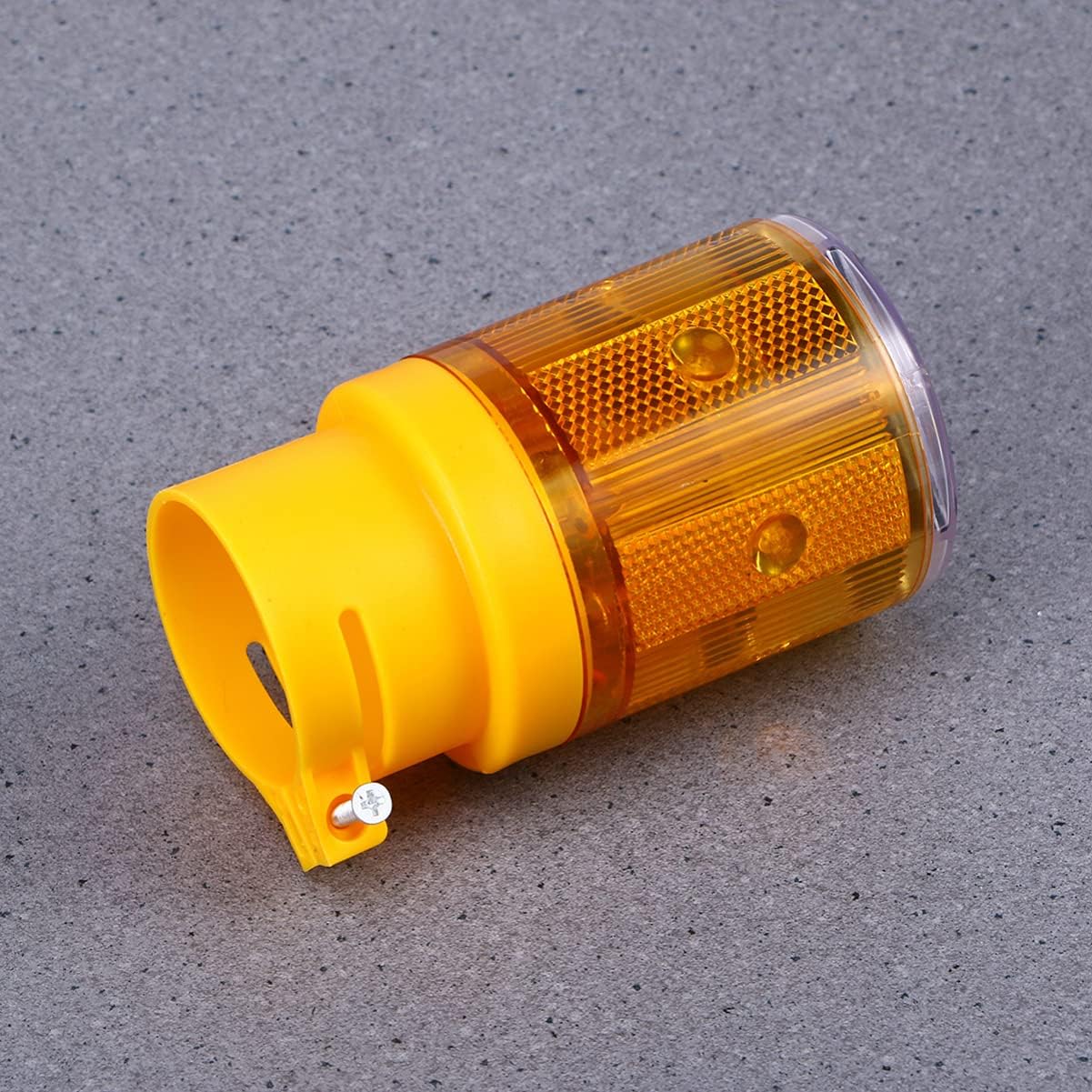 ULTECHNOVO 10pcs Solar Led Light Flashing Traffic Beacon for Road Construction Emergency Strobe Lamp Safety Device Orange