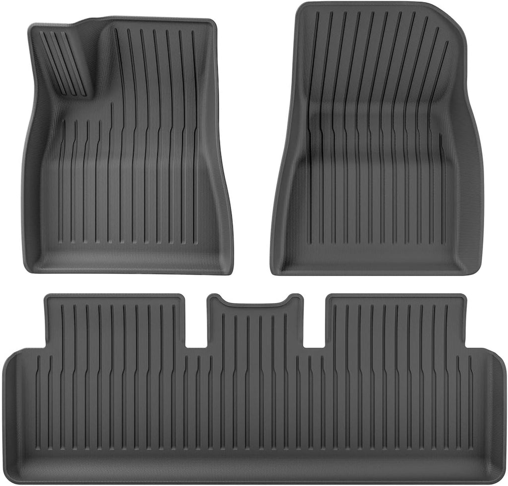 Floor Mats for Tesla Model 3 Highland 2024 TPE 3D Car Mats Cargo Liner Trunk Pad Protective Accessories(LHD 3PCS)