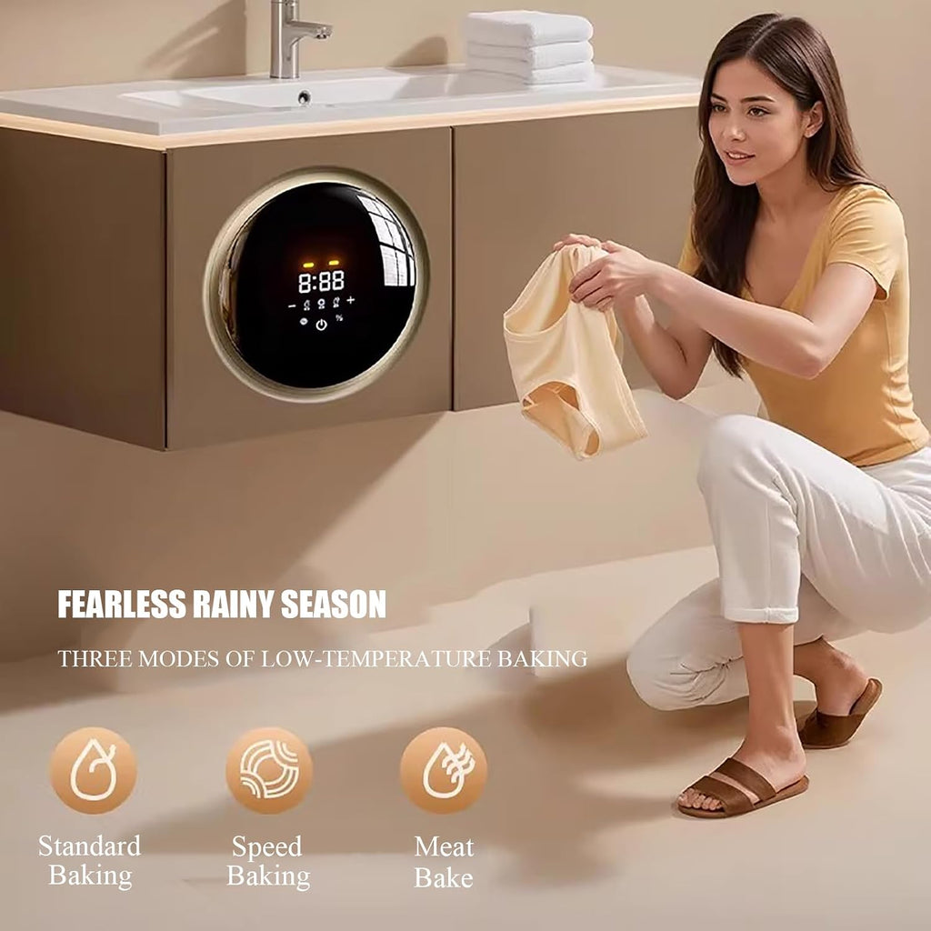 Mini Washing Machine Portable Washer Machine,Wall Mounted Countertop Dual Purpose,Washer and Dryer Combo for Small Items of Clothing Underwear and Socks