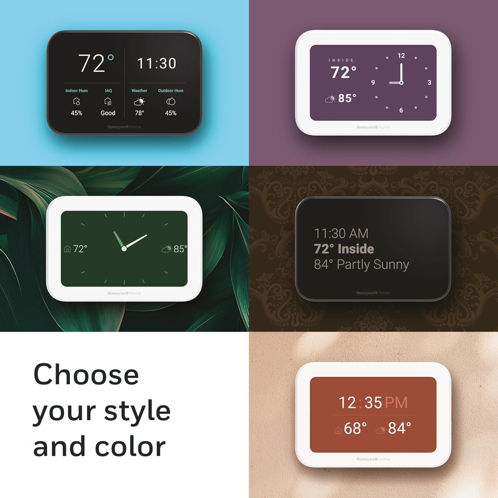Honeywell Home X8S Premium Smart Programmable Wi-Fi Thermostat, Video Doorbell Access, Humidity Control, 5' Customizable Touchscreen, Sensor Feature, Energy Star, Works w/Alexa,Matter,Apple,Google