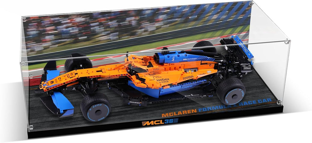 Clear Acrylic Display Case for Lego 42141 McLaren Formula 1 Race Car– Dust-Proof Protective Showcase Box (Lego Set NOT Included)