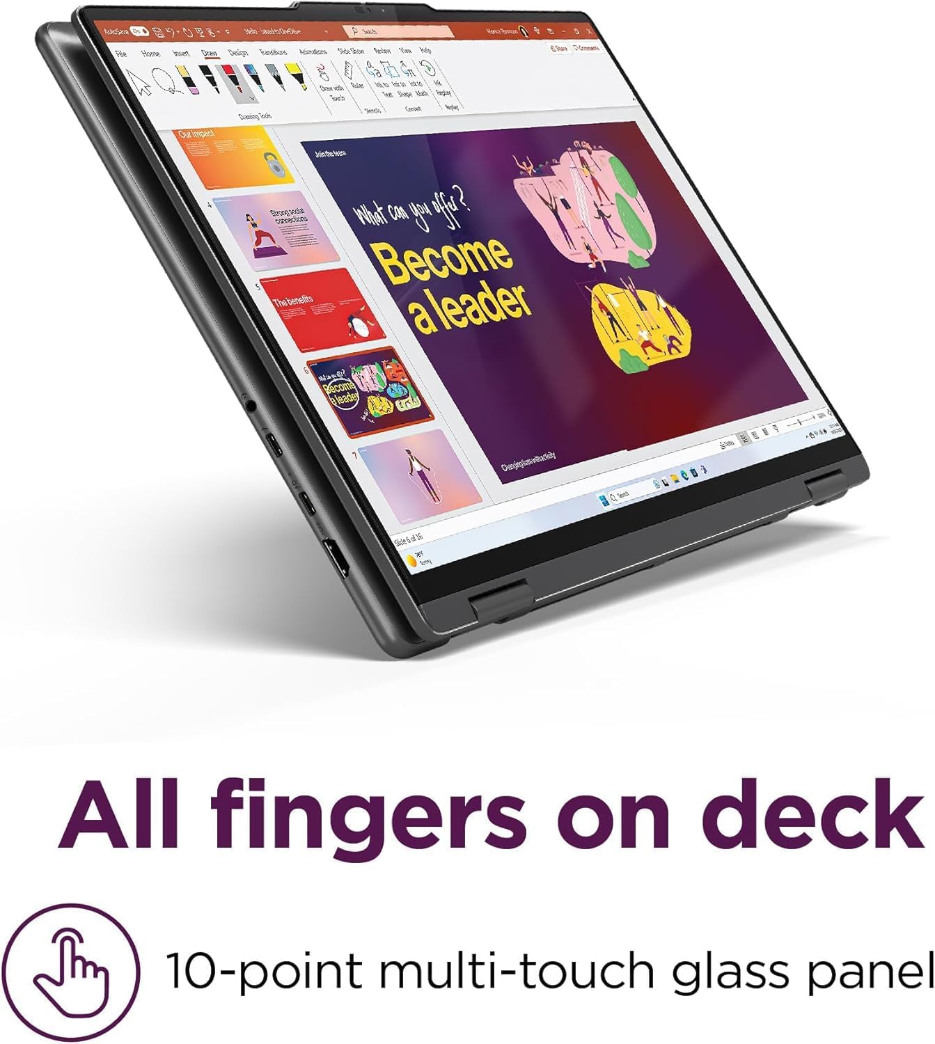 Lenovo Yoga 7i 2-in-1 Business Laptop (16' FHD+ Touchscreen, Intel Ultra 7 155U (Beat i7-1355U), 16GB DDR5 RAM, 1TB SSD), Backlit, Fingerprint, 1080p IR Webcam, 2x Thunderbolt 4, Win 11 Home, AI PC