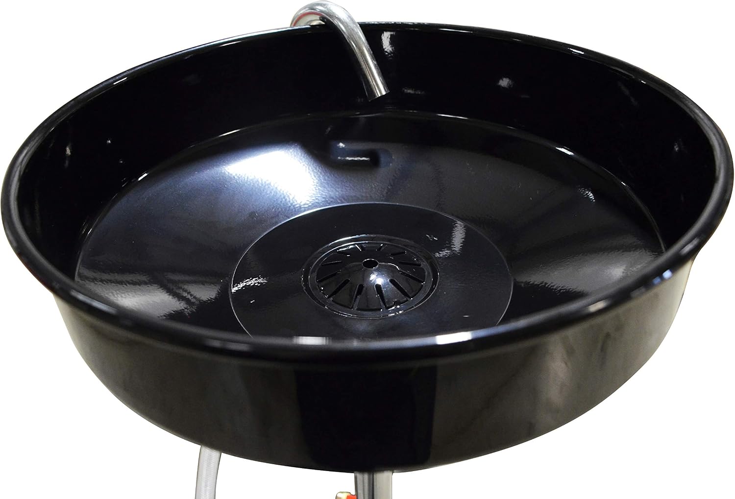 JohnDow Industries JDI-18DC 18-Gallon Self-Evacuating Portable Oil Drain with Auto-Check Technology, Adjustable 36-59' Height, 16' Funnel & 6' Hose – Heavy-Duty Waste Oil Drain for Auto Shops
