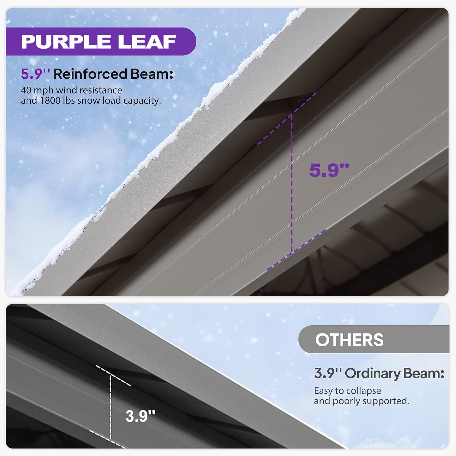 PURPLE LEAF 10' x 12' Outdoor Hardtop Gazebo, Champagne Aluminum Frame with Galvanized Steel Double Roof, Curtains and Netting for Patio Lawn and Garden