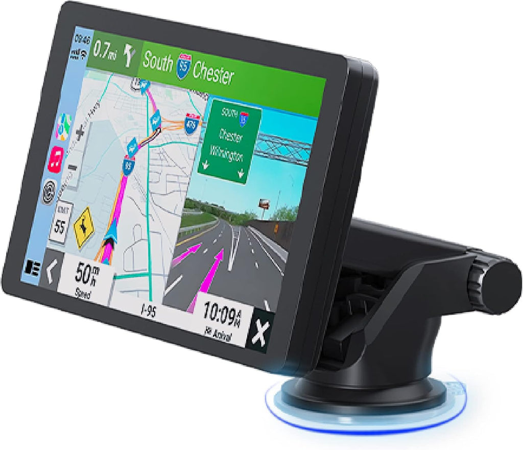 Car and Driver INTELLIDASH 7' HD Touchscreen – Portable Apple CarPlay Wireless Android Auto Screen for Car, Bluetooth Stereo, Backup Camera Support, Mirror Link, GPS Navigation, Siri, Google, SiriusXM
