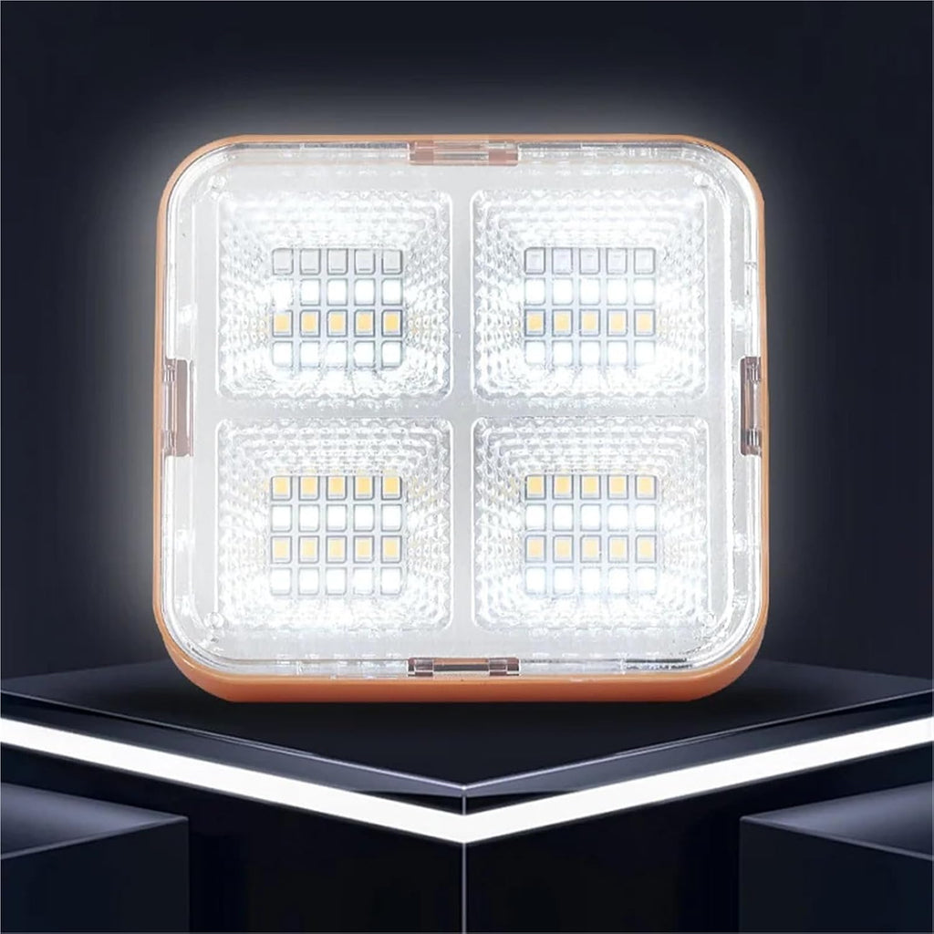 Floodlight Solar Camping Light Fast Charging Battery Magnetic Handheld Portable Outdoor Emergency Light(Engineering Style)