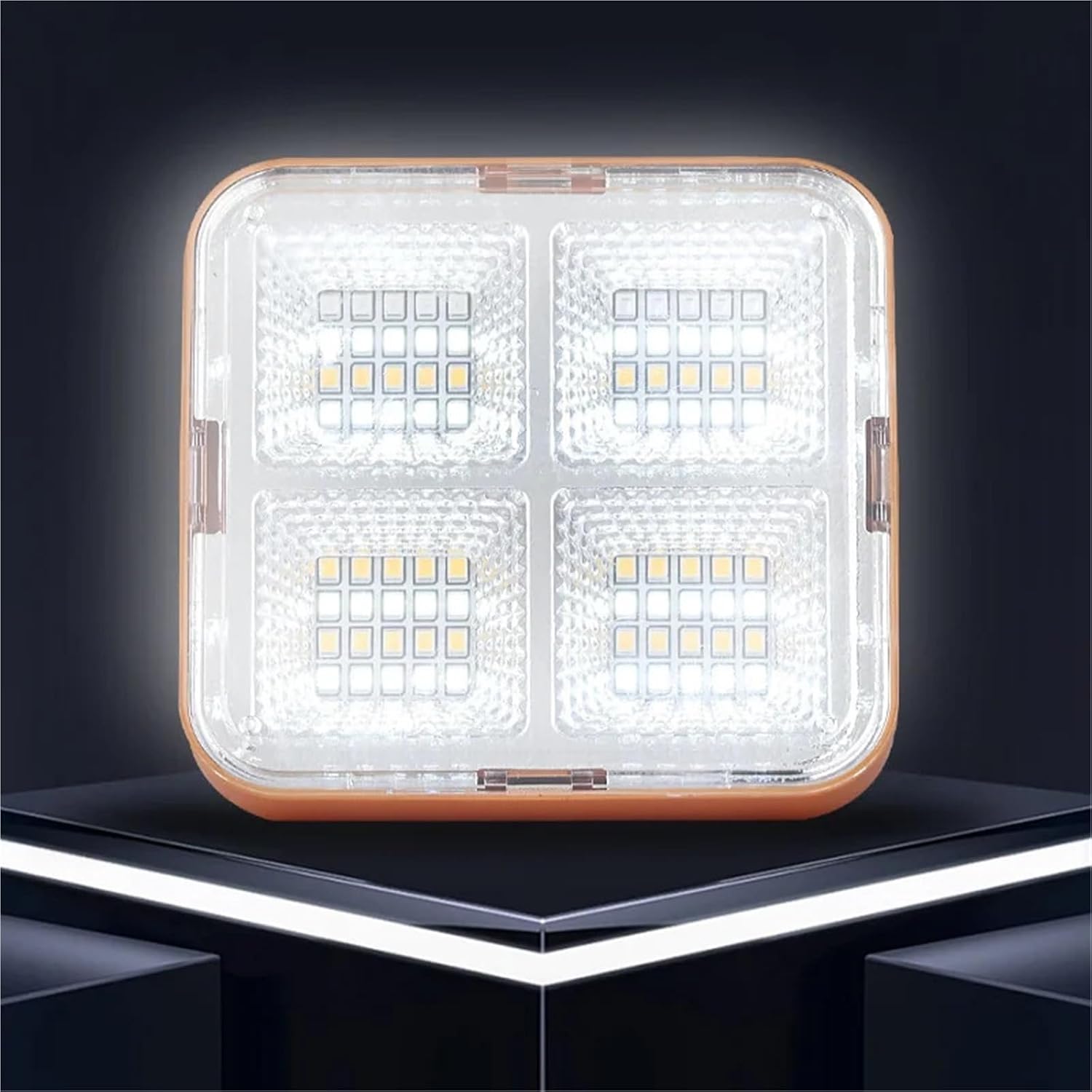 Floodlight Solar Camping Light Fast Charging Battery Magnetic Handheld Portable Outdoor Emergency Light(Engineering Style)
