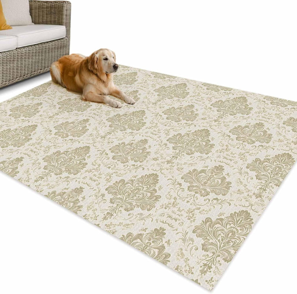 Outdoor Rug 4x6ft Patio Area Rugs Waterproof Easy Cleaning Non Shedding Thick Mats Carpet for Indoor Outdoor Porch Deck Backyard Balcony