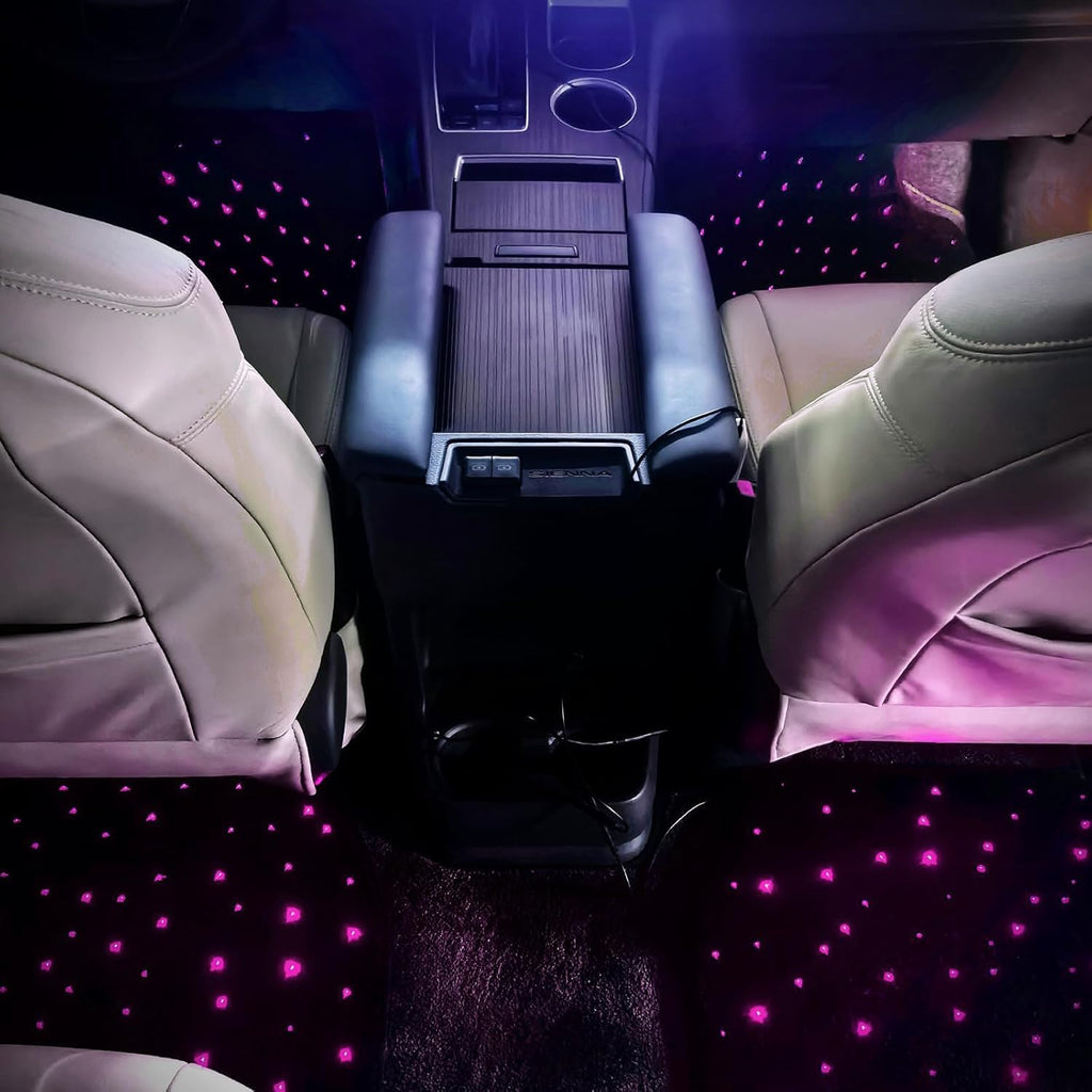 Starlinkmats Mats, Starlinkmats LED Car Floor Mats, Starlight Floor Mats for Cars, Black Automotive Carpet, App Control Car Mats， Creates a Romantic Atmosphere for Dates，Remote Control