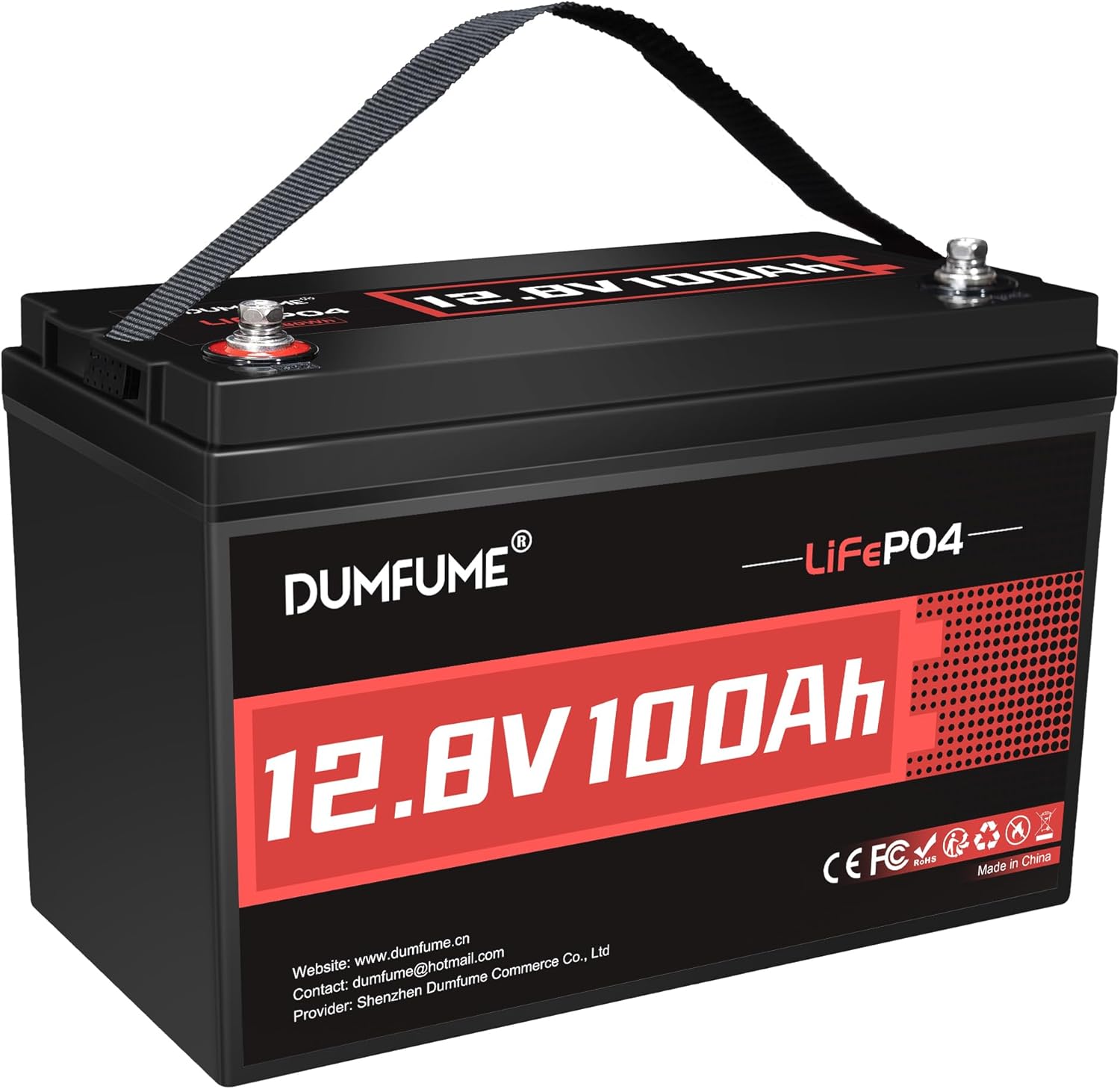 12V 100Ah LiFePO4 Lithium Battery Built-in 100A BMS, Group 31 Rechargeable Battery 6000+ Cycles 1280Wh Perfect for RVs MotorHomes, Camper, Solar System, and Off-Grid