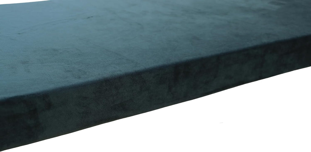 Custom Bench Cushion 72Inch,Indoor Outdoor Patio Furniture Cushions,Non-Slip Bench Pads,Chair Cushion Sofa Pads for Piano Window Entryway Dining Seat,Optional Piping,Removable,Dark Green 24' X 72'X 2'