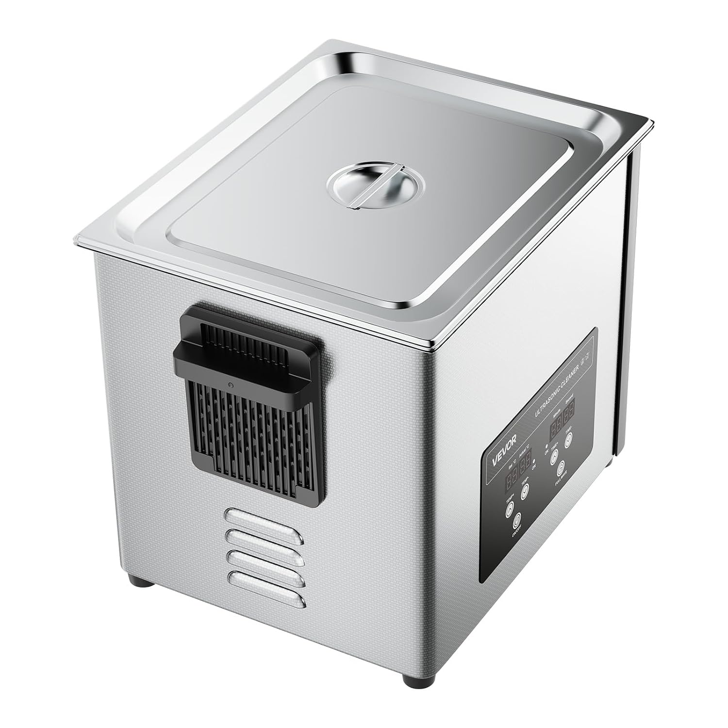 VEVOR 10L Ultrasonic Cleaner, Professional 180W Ultrasonic Cleaner Machine with Digital Display and Cleaning Basket, 40kHz Stainless Steel Cleaning Machine Ideal for Jewelry, Coins, Watches, Razors